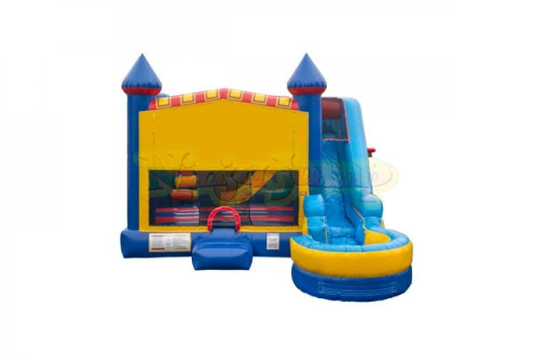 Compact Combo Bouncy House w/ Water