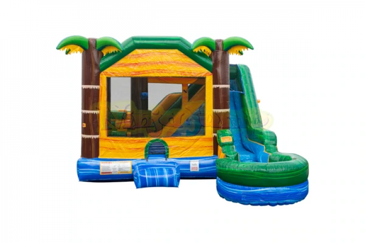 Tropical Breeze Combo 7 Inflatable Pool With Water