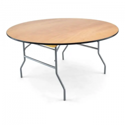 60 inch round plywood folding table 5 1648642965 Table Banquet - 60" Round
