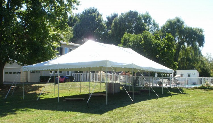 20 x 40 Pole Tent Package Rental